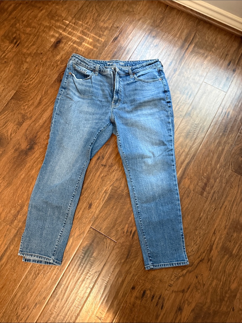 Old Navy OG straight high rise Blue Denim Jeans - secret smooth pockets -16